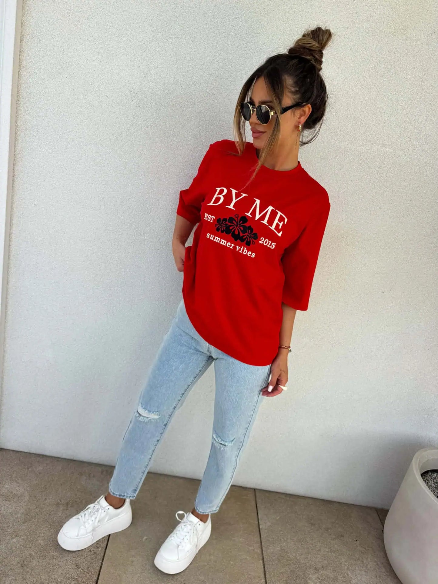 BY ME - jeansy PREMIUM Mom FIT DONT TOUCH